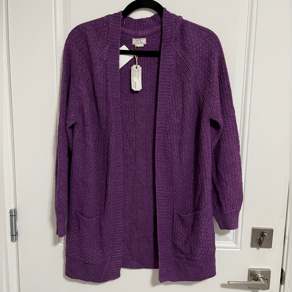 NWT - Fat Face Women's Textured Knitted Open Front Cardigan - US 4/S